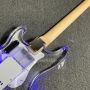 Custom LED Light Acrylic Body Electric Guitar with Maple Neck and Fretboard Chrome Hardware SSS Pickups