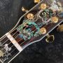 Custom AAAAA All Solid Wood Deluxe Abalone Inlay D100 Style Acoustic Guitar 