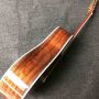 Custom Grand 12 Strings D Body Solid KOA Wood Top Abalone Inlay Wood Pickguard Left-handed Acoustic Guitar