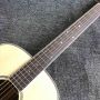 Custom AAAAA All Solid Wood Spruce 41 Inch Herringbone Binding Acoustic Guitar