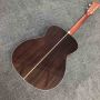 Custom AAAAA All Solid Spruce Wood OM JM Handmade 14 Frets Acoustic Guitar Fishbone Binding 