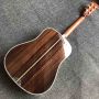 Custom AAAAA All Solid Wood 45AA D Dreadnought Style Acoustic Guitar in Sunburst