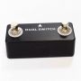 Custom Grand DUAL SWITCH Guitar Pedal Dual Footswitch Foot Switch Guitar Effect Pedal Full Metal Shell Guitar Accessories Black