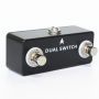 Custom Grand DUAL SWITCH Guitar Pedal Dual Footswitch Foot Switch Guitar Effect Pedal Full Metal Shell Guitar Accessories Black