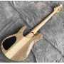 Custom 5 String Bass Elm Body Fingerboard Inlay Acoustic Steel String Guitar Bass