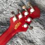 Custom Grand Music Man Style Left Handed Electric Guitar in Red Accept Customized Guitar Bass Project OEM