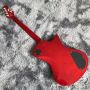 Custom Grand Music Man Style Left Handed Electric Guitar in Red Accept Customized Guitar Bass Project OEM