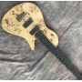 Custom Grand 5 Strings Burr Scar Top Elm Body Bass in Natural Color