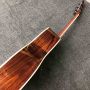 Custom 43 Inch Jumbo Body LOWDEN Style Acoustic Guitar Solid Spruce Wood Ebony Fingerboard High Quality Cutaway Electric Acoustic Guitar
