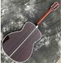 Custom Factory Made Grand Acoustic Classic Guitar 40 Inch OM Body Acoustic Guitar Solid Spruce Top Ebony Fingerboard Real Abalone Binding