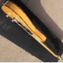 Custom Prince HS Anderson & Hohner Madcat Mad Cat Tele Amber Yellow Flame Maple Top Electric Guitar Leopard Pickguard & Body Binding
