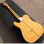 Custom Prince HS Anderson & Hohner Madcat Mad Cat Tele Amber Yellow Flame Maple Top Electric Guitar Leopard Pickguard & Body Binding