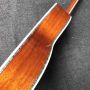 Custom OOO 39 Inch Round Body Solid Koa Top Abalone Binding Acoustic Guitar