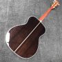 Custom OM Body AAAAA All Solid Wood Acoustic Guitar Customized Headstock Logo and Inner Label