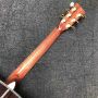 Custom OM Body AAAAA All Solid Wood Acoustic Guitar Customized Headstock Logo and Inner Label