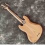 Custom Solid Ashwood 5 Strings Electric Bass Guitar in Natural