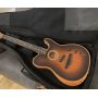 Custom Acoustasonic Tele Sunburst Electric Guitar Polyester Satin Matte Finish with Deep C Neck and Chrome hardware