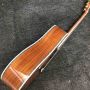 Custom Solid KOA Wood Acoustic Guitar Abalone Vase Inlays Binding D45K D Body