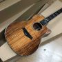Custom 916 Model Acoustic Guitar Solid KOA Wood Top 41'' Real Abalone Ebony Fingerboard Cutaway Body