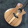 Custom K24ce Solid KOA Top Acoustic Guitar in Natural Wood Color 41 Inch K24 Cutaway Guitar