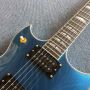 Custom Grand Electric Guitar in Metallic Blue with Gold Hardware