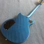 Custom Grand Electric Guitar in Metallic Blue with Gold Hardware