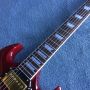 Custom Grand Solid Mahogany Body Electric Guitar Gold Hardware Tune-o-Matic Bridge