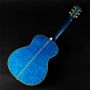 Custom Solid Spruce 41 Inch D Style Acoustic Guitar Abalone Ebony Fingerboard Water Ripple Maple Acoustic Electric Guitar