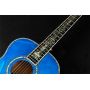 Custom Solid Spruce 41 Inch D Style Acoustic Guitar Abalone Ebony Fingerboard Water Ripple Maple Acoustic Electric Guitar