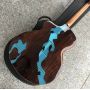 Custom 2021 New AAAA Solid Spruce And Rosewood Guitar 41 Inch  Full Solid Wood Acoustic Guitar 