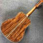 Custom 12 String KOA Acoustic Guitar with Ebony Fingerboard Real Abalone Binding Inlay Accept OEM