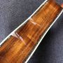 Custom 12 String KOA Acoustic Guitar with Ebony Fingerboard Real Abalone Binding Inlay Accept OEM