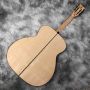 Custom OM Body 40 Inch Solid Wood Black Binding Ebony Fingerbord Electric Acoustic Guitar