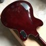 Custom Double Convex Surface Electric Guitar Big Tremolo in Wine Red