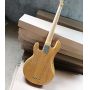 Custom 5 Strings Electric Bass Natural Wood Color with Ash Body Maple Fretboard