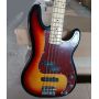 Custom 4 Strings Maple Fretboard Electric Bass in Tobacco Sunburst Accept OEM