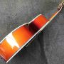 Custom J200 Flamed Maple Back Side Abalone Binding 550A Electronic Acoustic Guitar in Sunburst