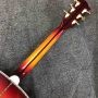 Custom J200 Flamed Maple Back Side Abalone Binding 550A Electronic Acoustic Guitar in Sunburst