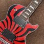 Custom Grand LP Style Electric Guitar G-Zakk Wylde Bullseye in Cherry Sunburst Windmill Painting Chrome Hardware
