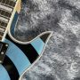 Custom Wylde Audio Odin Grail Zakk Metallic Blue Bullseye Electric Guitar MOP Large Block Inlay Gold Hardware Grover Tuners China EMG Pickups