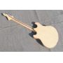 CUSTOM Grand 6 Strings Double F Hole Full Hollow Body Flamed Tiger Maple Veneer Jazz Guitar 