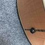 Custom Grand GJ200FR Acoustic Guitar Red Flamed Maple Wood Back Side Abalone Binding 550A Soundhole Pickup in Natural