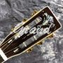 Custom 40 Inch Solid Cedar OM Style Acoustic Guitar with Signature Ebony Fingerboard