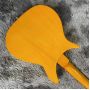 Custom Ricken Style F Hole Electric Guitar in Yellow Color Hand Made Instruments