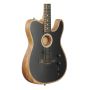 Custom Shop Acoustasonic Tele Matte Black Electric Guitar Polyester Satin Urethane Finish, Deep C Mahogany Neck, Chrome hardware