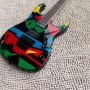 Custom JPM100 P1 Dream Theater John Petrucci Electric Guitar Floyd Rose Tremolo Bridge, Whammy bar, Locking Nut, Black Hardware
