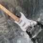 Custom Transparent Plastic Acrylic Electric Guitar With Multicolor LED Lights