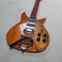 Custom Wood Painting Yellow Body Rick Style Electric Guitar 325 Type