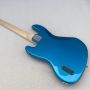 Custom 4 Strings Jazz Bass Electric Guitar with Pickup P90 in Green Light Vibrato Bridge 