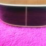 Custom Ebony fingerboard Herringbone Binding Rosewood Back Side OM Style Acoustic Guitar